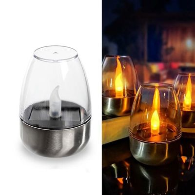 Mineatig Bougies Solaires Chauffe-Plat LED - Lot De 10, Étanches IP42, Ambiance Extérieure
