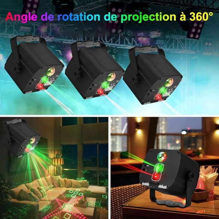 Lampe Boule Disco USB - Rotation 360°, 7 Couleurs, Pour Fête, Mariage, Anniversaire, Bar (ambiance Lumineuse Portable)