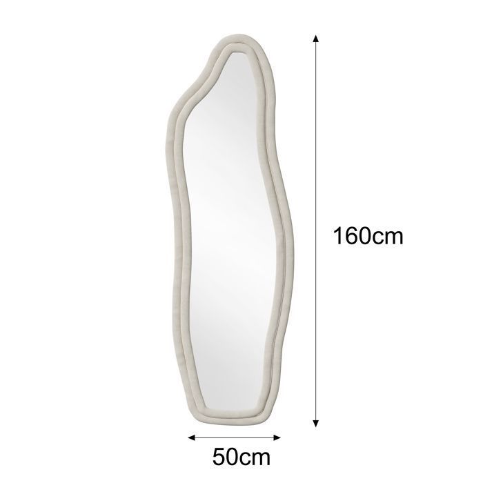 Miroir Sur Pied Arqué, Pouvant Être Posé Ou Fixé Au Mur, Idéal Pour La Chambre. Doré, 164 X 54 Miroir Sur Pied Arqué, Pouvant Être Posé Ou Fixé Au Mur, Idéal Pour La Chambre. Doré, 164 X 54
