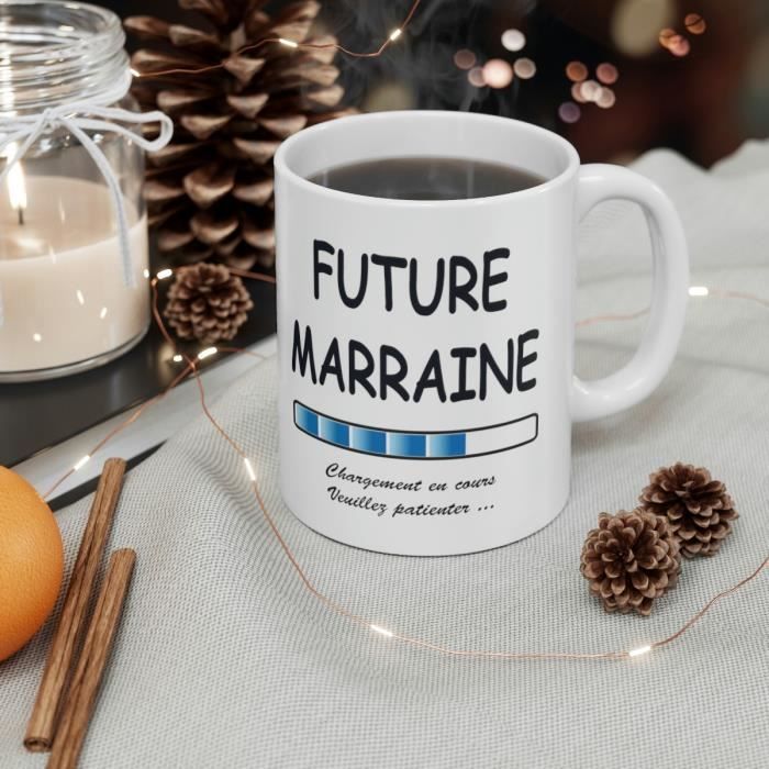Mug Future Marraine - Idée cadeau chargement en cours - Tasse original -  Cdiscount Maison