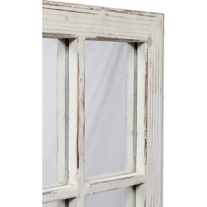 Lot De 2 Cadres Fenêtre Rustiques Arche Blanche – Déco Murale Bois Vieilli