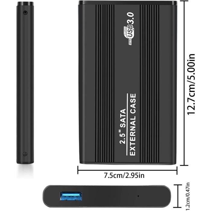Disque dur externe USB 3.0 ABS 5400 tr / min pour ordinateur PC bleu 2 To  Bleu 2 To - Cdiscount Informatique