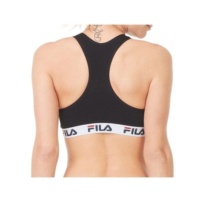 Fila Brassière femme coton, top femme sportswear, soutien maximal