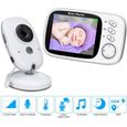 BabyPhone Vidéo Sans Fil LETOUCH - 3.2"LCD Couleur Vidéo - Audio Bidirectionnel - Vision Nocturne-0
