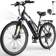 Vélo électrique VAE - HITWAY - Noir - 28"- Batterie Amovible 250W 36V 12Ah - Shimano 7 Vitesses - VTT Électrique-0