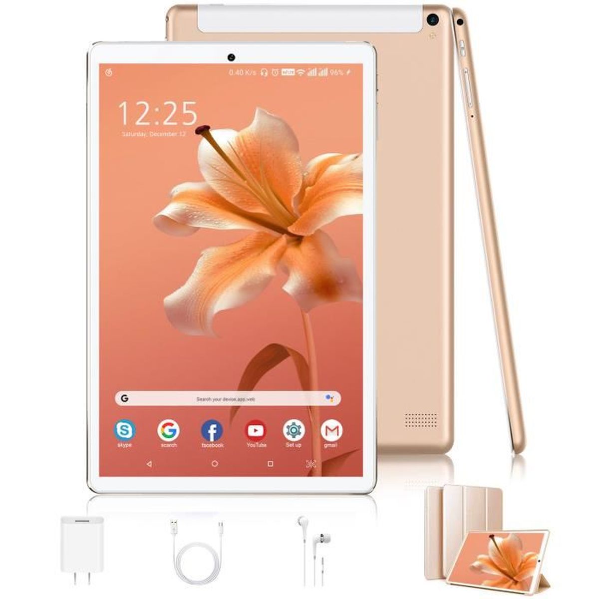 Tablette Tactile 10 Pouces FHD Android 9.0 Doule