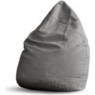 LUMALAND Luxury XL PLUS Pouf Beanbag stylé - 220L - Gris
