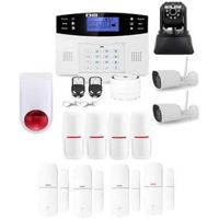 Alarme Maison Sans Fil Gsm - Evolution - Kit Ip3 - 3 Caméras Wifi
