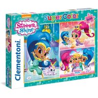 Puzzle SHIMMER & SHINE 3X48 Pièces - CLEMENTONI - Pour Enfant dès 5 ans - Dessins animés et BD