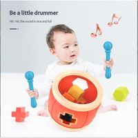 Multifonctionnel enfants tambour bébé main battement tambour musique jouet Puzzle enfants instrument de musique 0 - 3 ans bébé jouet