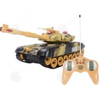 INN® Desert Yellow 2.4G télécommande char de combat parent-enfant bataille tourelle char modèle voiture télécommande jouet pour