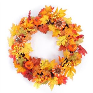 citrouille halloween deco automne decoration de noel sapin maison nature rampe escalier guirlande feuille lumineuse arbre de noel plante artificielle led a pile pour balcon centre de table mariage