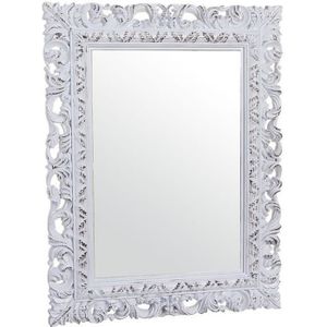 Miroir Mural Miroir et Cadre en Bois Rond Miroir Mural pour Le Salon de la Salle de Canal dentr/ée et Autre Art Mural Moderne Double Couleur : Blanc, Taille : Diameter-30cm