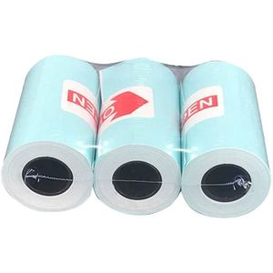 Yideng Lot de 10 rouleaux de papier thermique couleur 57 x 25 mm - Rouleaux  de papier autocollant pour mini imprimante photo - Transparent et lisse