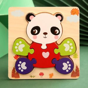 PUZZLE Panda 25 - Puzzles 3D en bois pour bébé, Animaux d