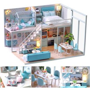 Blanc Maison de poupées miniature set de 5 boîtes moyennes ka242 