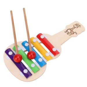 all Kids United Xylophone en Bois pour Enfants - Xylophone Instrument de  Musique Carillon Jeu de Sons ; Jouets en Bois Entraînement Moteur (Touche  la