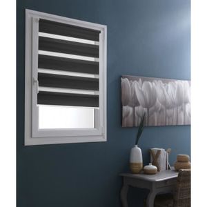 DOMDECO Store jour et nuit sans perçage - Gris anthracite - 112x190 cm