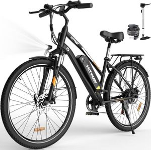 VÉLO ASSISTANCE ÉLEC Vélo électrique VAE - HITWAY - Noir - 28