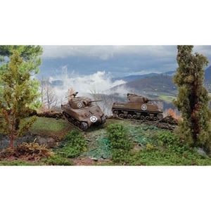 VOITURE À CONSTRUIRE Maquette char : M4A3 Sherman X2 - ITALERI - Jouet 