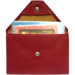 Porte-papiers croute de cuir – carte grise – permis de conduire – carte  d’identité – assurance – H/F Rouge