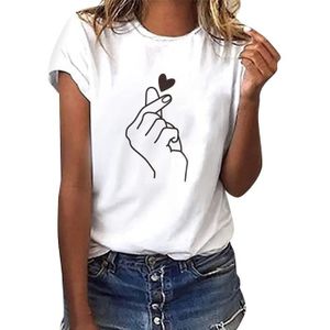 T-SHIRT Femme T Shirt Blanc Chic T Shirts Col Rond Haut Ma