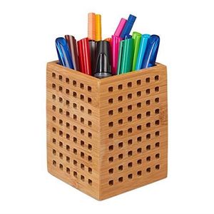 Pot à crayons rond bois naturel - Créalia - Coffrets Créatifs pour