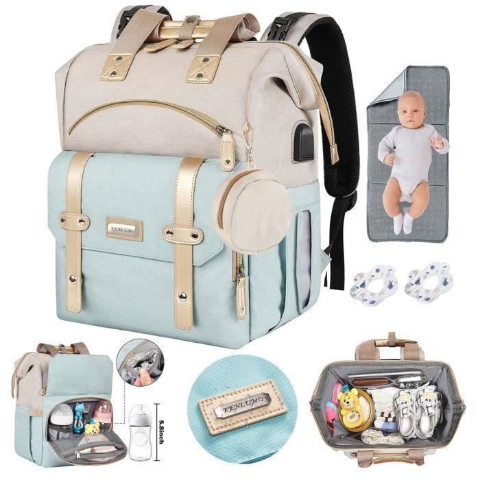 Sac de Messager à Langer pour Bébé, Grande Capacité Sac à Couches  Imperméable Lit de Bébé Pliable de Voyage Sac de Voyage,Rose - Cdiscount  Puériculture & Eveil bébé