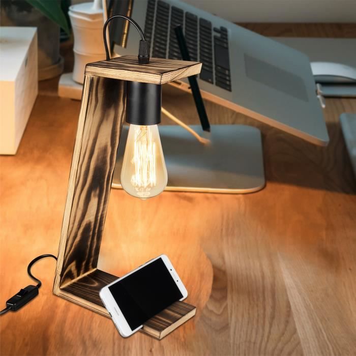 Lampe de bureau en bois scandinave TREK