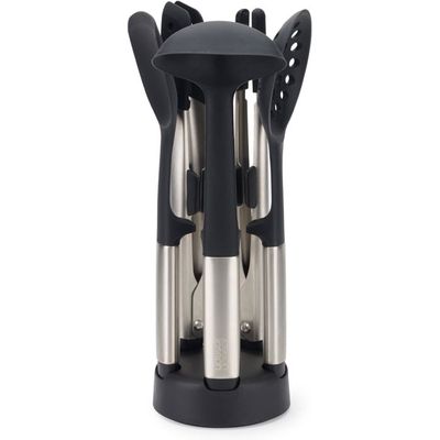 Set De 7 Ustensiles De Cuisine Nylon Glad – Gris, Anti-rayures Pour Poêles