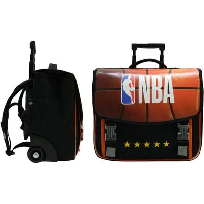NBA Cartable a Roulettes 41Cm 2 Compartiments 1 Poche Cdiscount Sport