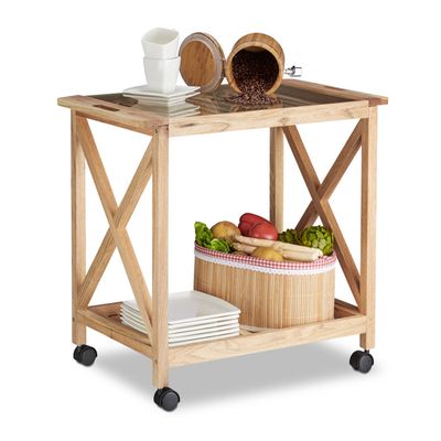 Desserte de Cuisine Bambou, 3 Niveaux, Look naturel, Roulette Rotation 360° Acier HLP 70x50x28cm, nature/noir, Relaxdays | Leroy Merlin Desserte de Cuisine Bambou, 3 Niveaux, Look naturel, Roulette Rotation 360° Acier HLP 70x50x28cm, nature/noir, Relaxdays | Leroy Merlin