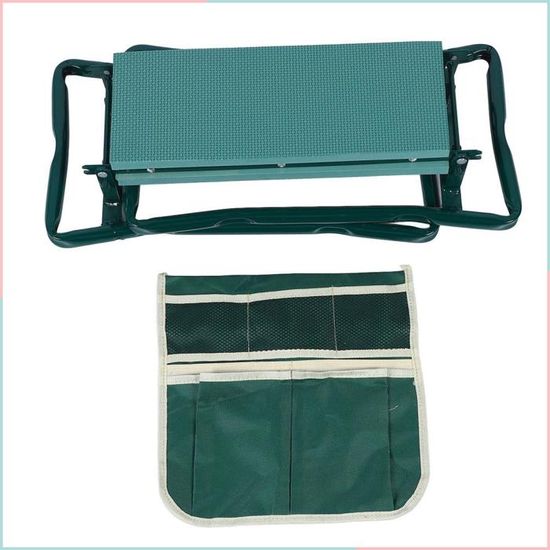 Siège Genoux Pour Jardinage Ronyme - Coussin Genouillère Portable En Métal 35x34x15cm - Chaise Genoux Jardin