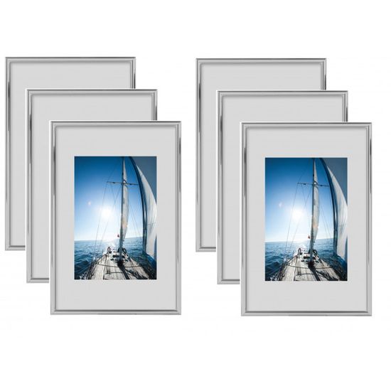 Vintage - Cadre Photo en argent poli 20x25 Déco vintage