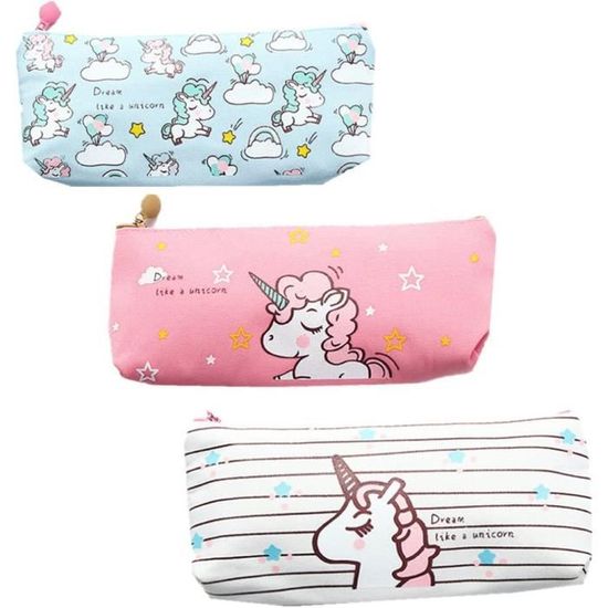 Trousse Scolaire K-Itty Peluche Rose Mignonne - Cadeau Parfait Pour Filles Et Garçons, Fournitures Kawaii