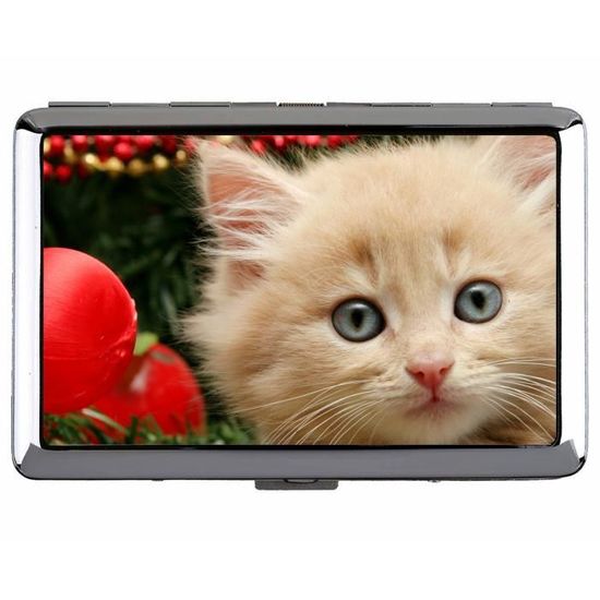 Coque De Cigarette Ornements De Noel Chaton Animaux Porte Cartes En Acier Inoxydable Chats De Noel Y210 Cdiscount Au Quotidien
