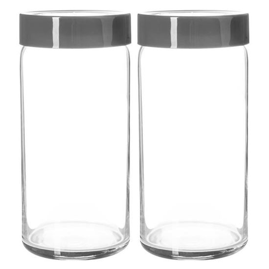 Bidons De Garde-manger Kromex Vintage Noirs - Lot De 3 - Occasion