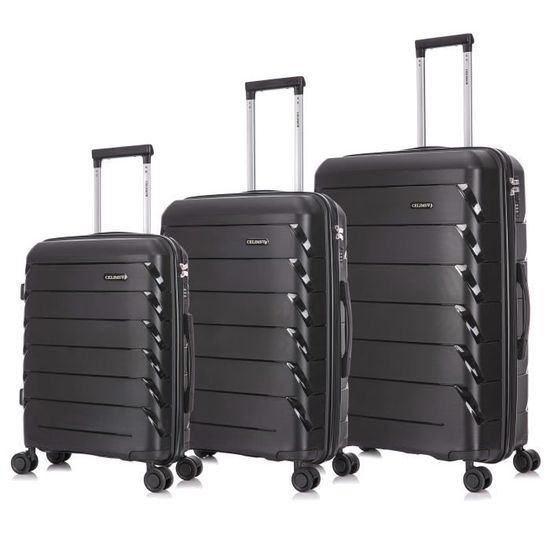 Achat Lot de 3 valises Graphite Dark Grey, tailles S + L + XL en gros