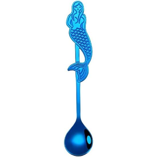 6 Cuillères Longues En Plastique Colorées - Pour Café, Thé, Yaourt, Cocktails - Réutilisables Et Lavables - 5