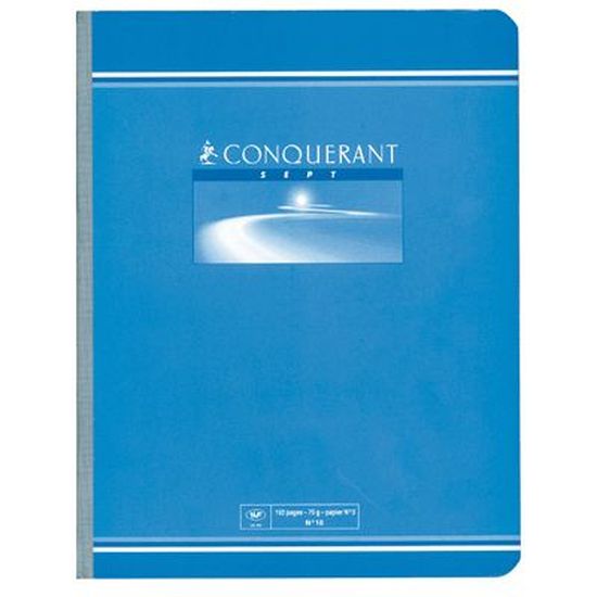 Cahier Intercalaire Stock Bureau - CONQUÉRANT Cahier Agrafé Polypro 24X32 192P 70G Grands Carreaux Jaune Cahier Grand Carreaux
