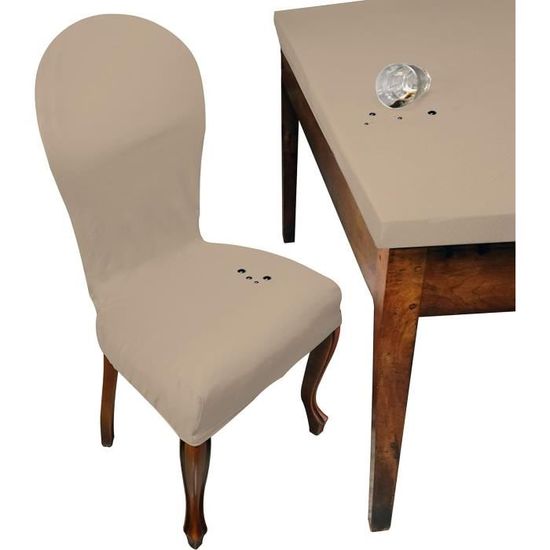 Housses Antitache Universelles Pour Chaises - Lot De 2 - Élastique Et Lavable - Casa Tessile
