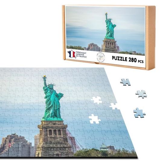 Boucle De Ceinture Statue De La Liberté 3D Dorée - Édition Limitée USA France