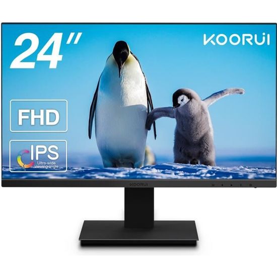 Ecran PC KOORUI 24N1 23,8" FHD Dalle IPS 5 ms 75 Hz Angle de Vision de 178° HDMI