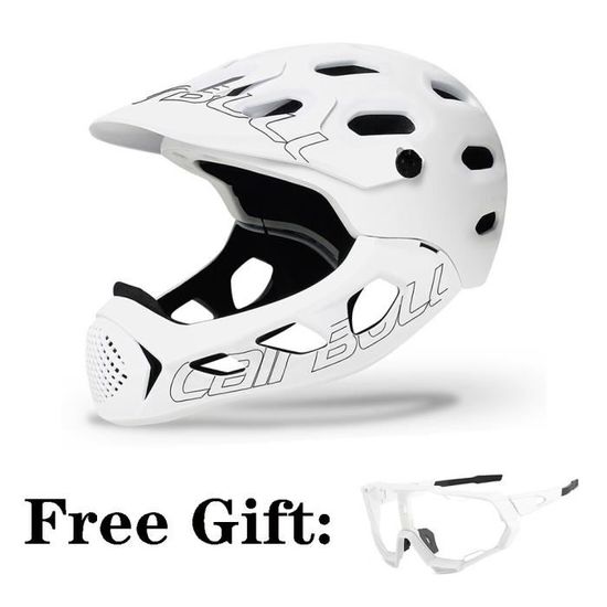 Casque Intégral VTT Harilla – Coque PC épaissie, Mentonnière Amovible, Ventilation, Ajustable 54-61 Cm – Homme Et Femme