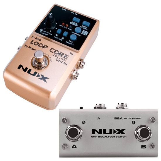 NUX Loop Loop Core Deluxe 24 bits Looper Pédale Bundle Guitare FX
