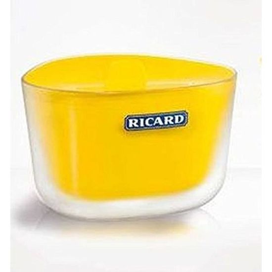 Grand bac jaune RICARD pour conservation de la glace ou des glaçons