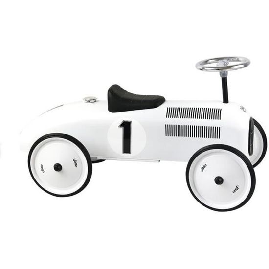 Porteur voiture de course en métal blanc polaire - VILAC - 4 roues - Mixte - A partir de 24 mois