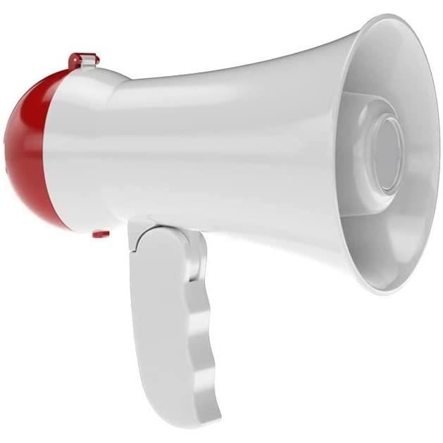 Mégaphone Mini mégaphone Portable léger 5 Watts Siren Bullhorn Compact et Pile exploitéGuide de