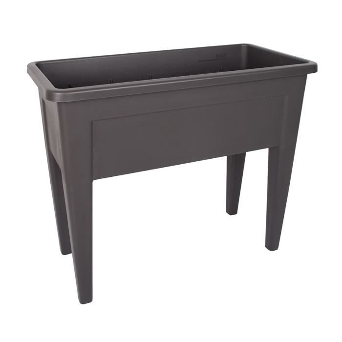 ARTEVASI Table de Culture - VENEZIA - 39 x 80 x H 69 cm - Gris anthracite