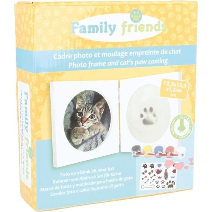 Kit Moulage Empreinte Animal + Cadre photo - Artémio Blanc